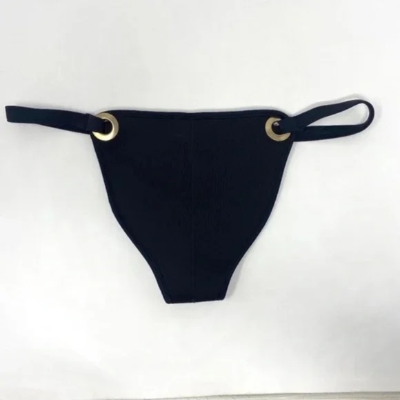 Nasty Gal Womens In Hot Water Scuba Bikini BOTTOM ONLY In Black Sz Small - Picture 5 of 13